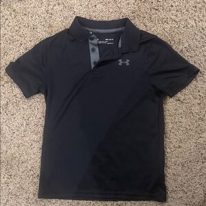Under Armour Boy’s Black Polo with Subtle Logo